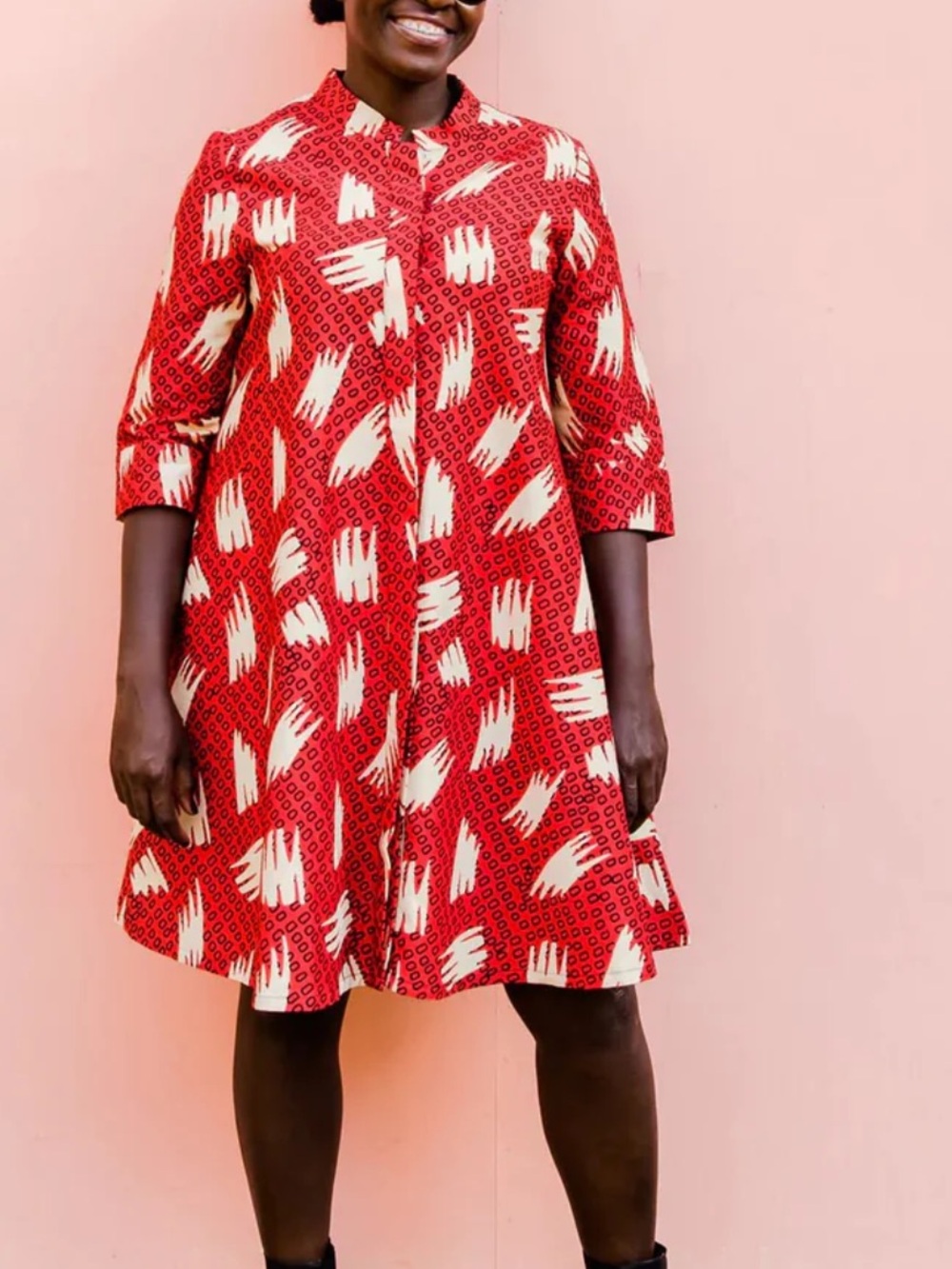 Zuri Vanishing Act shirt dress large